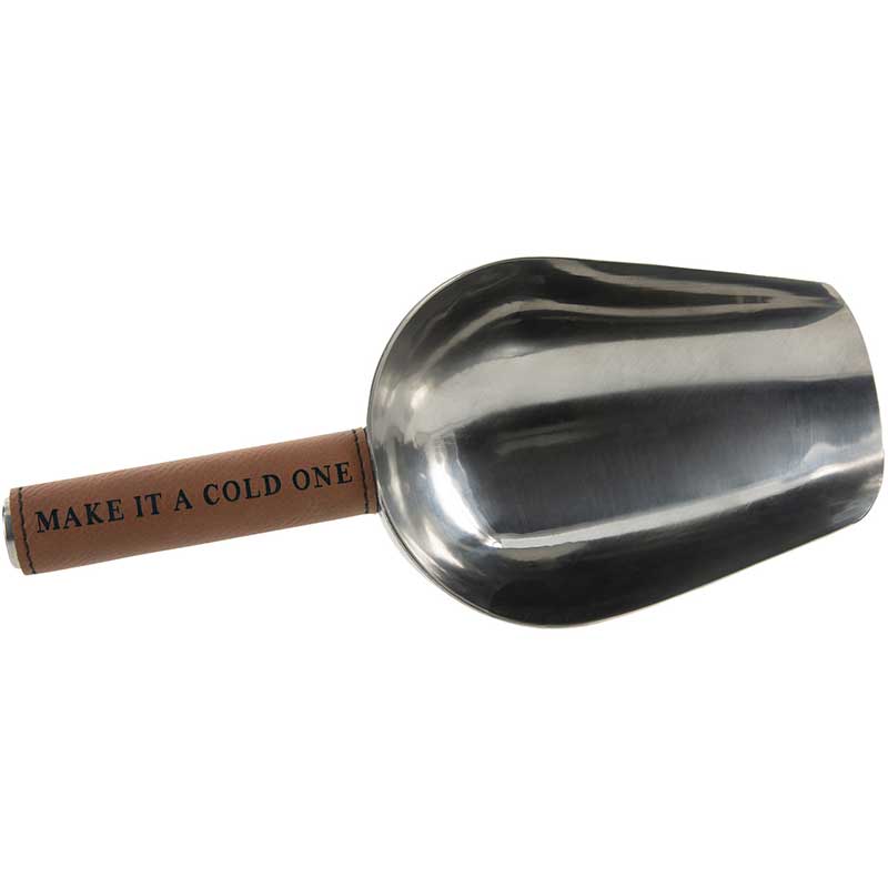 Pavilion Cold One - PU Leather & Stainless Steel Ice Scoop